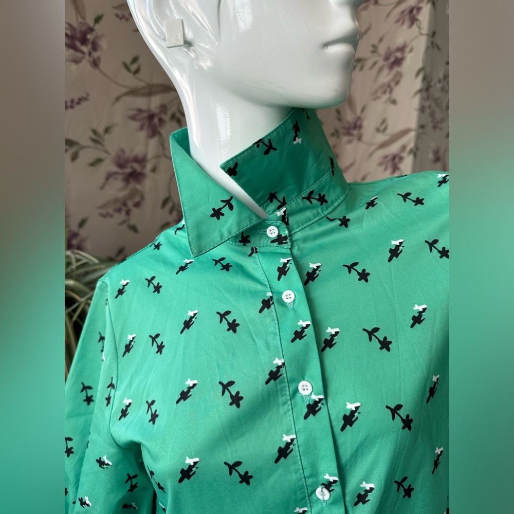 Relax fit dress Can suit maternity also Green Bright Short Sleeve Floral print